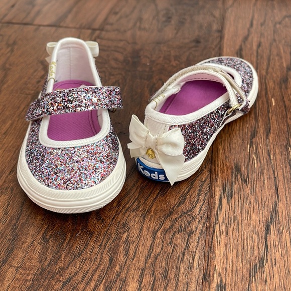 kate spade Shoes New Kate Spade Keds Glitter Mary Jane Shoes With
